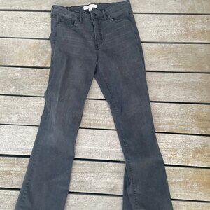 Women's Size 8 Vintage America Black Stretch Denim Bootcut Jeans